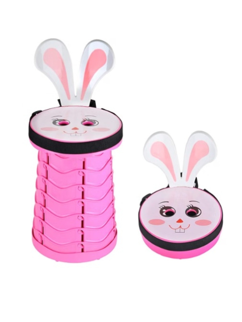 Pink Bunny Folding Stool for Kids - Portable Seat